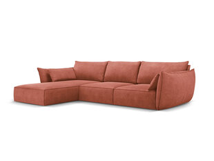 Kreisās puses stūra dīvāns Vanda, 4 sēdvietas, sarkans cena un informācija | Stūra dīvāni | 220.lv