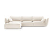 Kreisās puses stūra dīvāns Vanda, 4 sēdvietas, gaišas smilškrāsas cena un informācija | Stūra dīvāni | 220.lv