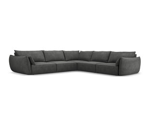 Simetrisks stūra dīvāns Vanda, 7 sēdvietas, pelēks cena un informācija | Stūra dīvāni | 220.lv