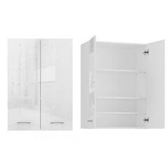 Подвесной шкафчик для ванной Pola mini DD, белый глянцевый цена и информация | Шкафчики для ванной | 220.lv