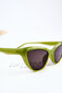 Modernas kaķu acu saulesbrilles V090169 zaļas cena un informācija | Saulesbrilles sievietēm | 220.lv