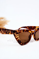 Sieviešu saulesbrilles Cat's Eye V100045 Brūnas cena un informācija | Saulesbrilles sievietēm | 220.lv