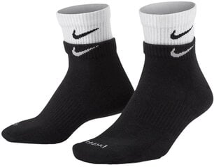 Носки Nike U Nk Ed Pls Csh Ank 1P DH4058 011, черные/белые цена и информация | Мужские носки | 220.lv