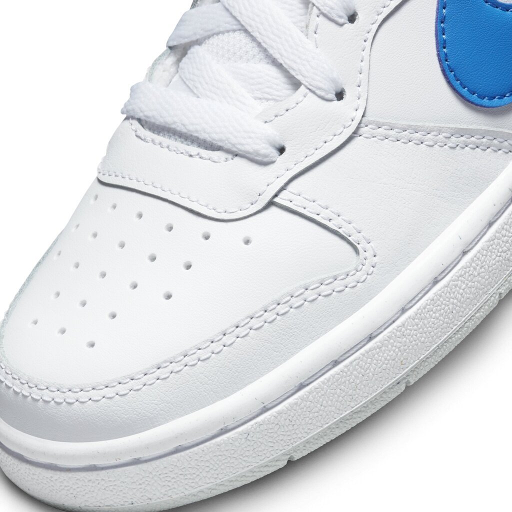 Nike Apavi Court Borough Low 2 White Blue BQ5448 123 BQ5448 123/3.5 cena un informācija | Sporta apavi bērniem | 220.lv