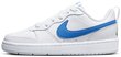 Nike Apavi Court Borough Low 2 White Blue BQ5448 123 BQ5448 123/3.5 cena un informācija | Sporta apavi bērniem | 220.lv