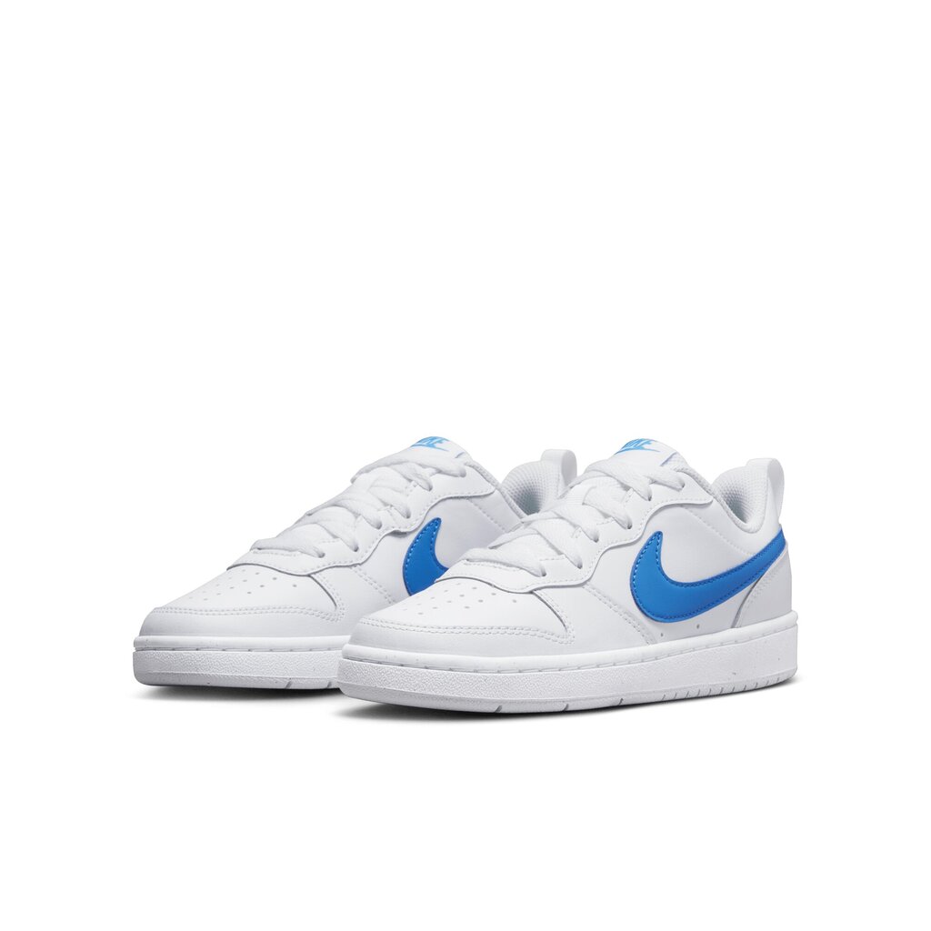 Nike Apavi Court Borough Low 2 White Blue BQ5448 123 BQ5448 123/3.5 cena un informācija | Sporta apavi bērniem | 220.lv