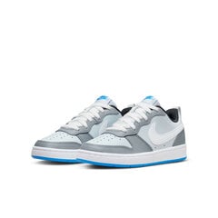 Обувь для подростков Nike Court Borough Low 2 BQ5448 019/4, белая/серая цена и информация | Кроссовки для мужчин | 220.lv