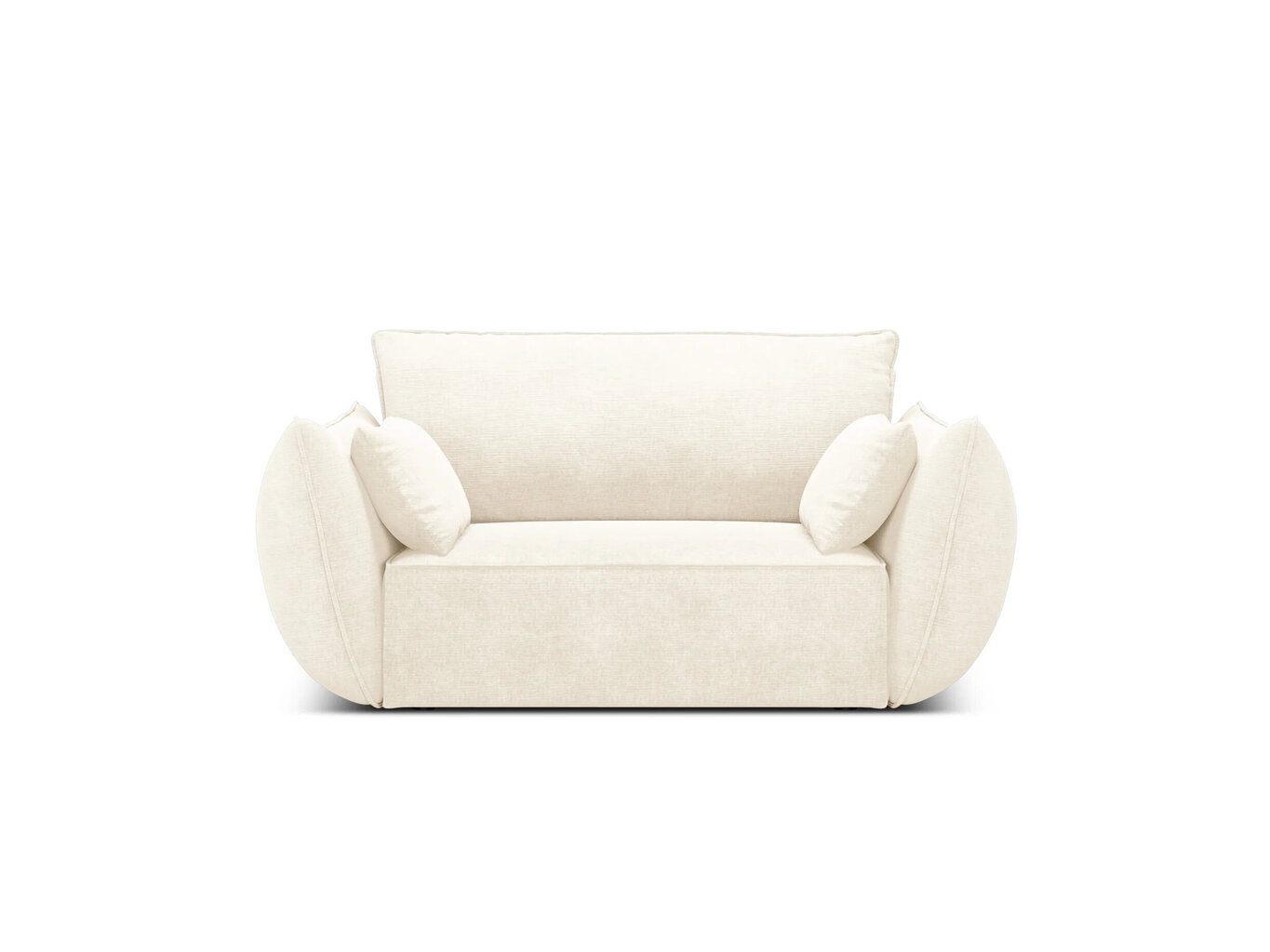 Vienvietīgais krēsls Vanda, 128x100x85 cm, gaišas smilškrāsas. cena un informācija | Atpūtas krēsli | 220.lv