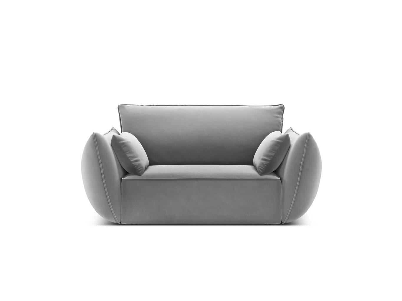 Samta krēsls Vanda, 128x100x85 cm, pelēks cena un informācija | Atpūtas krēsli | 220.lv