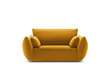 Samta krēsls Vanda, 128x100x85 cm, dzeltens cena un informācija | Atpūtas krēsli | 220.lv