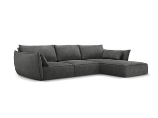 Правый угловой диван Vanda, 4 места, серый цена и информация | Угловые диваны | 220.lv