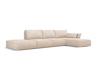 Правый угловой диван Vanda, 5 мест, бежевый цвет цена и информация | Угловые диваны | 220.lv