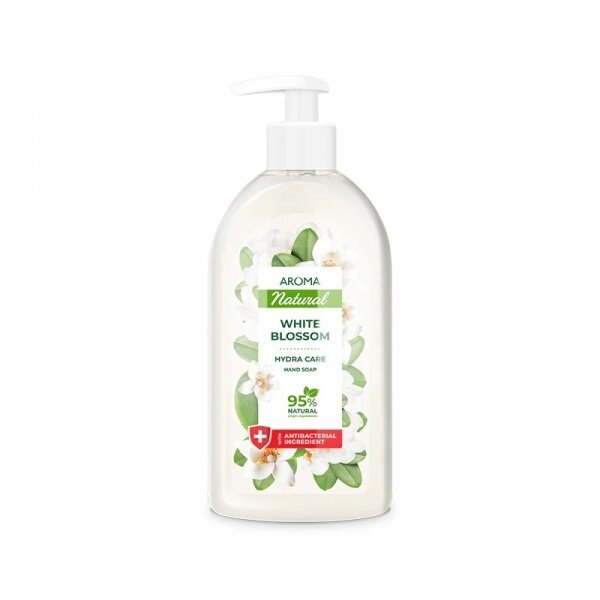 AROMA White Blossom šķidrās ziepes 500ml cena un informācija | Ziepes | 220.lv