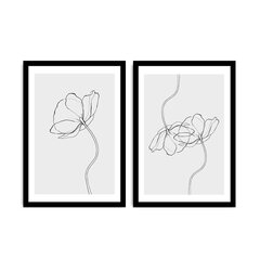 Репродукция из двух частей Цветы 2PSCTCIZ-008 цена и информация | Картины | 220.lv