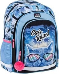 Школьный рюкзак Cats Rules цена и информация | Школьные рюкзаки, спортивные сумки | 220.lv