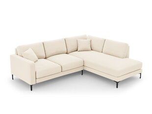 Labās puses stūra samta dīvāns Venus, 5 sēdvietas, gaišas smilškrāsas cena un informācija | Stūra dīvāni | 220.lv