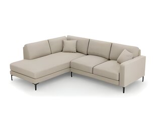 Kreisās puses stūra dīvāns Venus, 5 sēdvietas, tumšas smilškrāsas cena un informācija | Stūra dīvāni | 220.lv