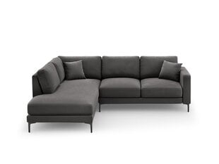 Левый угловой velvet диван Venus, 5 мест, серый цвет цена и информация | Угловые диваны | 220.lv