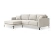 Kreisās puses stūra dīvāns Venus, 4 sēdvietas, gaišas smilškrāsas цена и информация | Stūra dīvāni | 220.lv