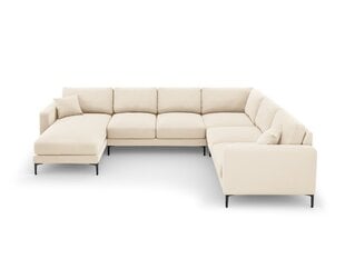 Labās puses stūra dīvāns Venus, 6 sēdvietas, smilškrāsas cena un informācija | Stūra dīvāni | 220.lv