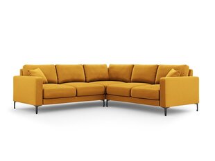 Simetrisks stūra samta dīvāns Venus, 5 sēdvietas, dzeltens cena un informācija | Stūra dīvāni | 220.lv