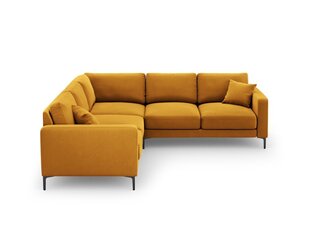 Simetrisks stūra samta dīvāns Venus, 5 sēdvietas, dzeltens cena un informācija | Stūra dīvāni | 220.lv