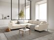 Simetrisks stūra samta dīvāns Venus, 5 sēdvietas, gaišas smilškrāsas цена и информация | Stūra dīvāni | 220.lv