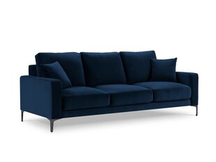 Trīsvietīgs samta dīvāns Venus, tumši zils cena un informācija | Dīvāni | 220.lv