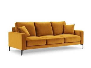 Трехместный velvet диван Venus, желтый (горчичный) цена и информация | Диваны | 220.lv