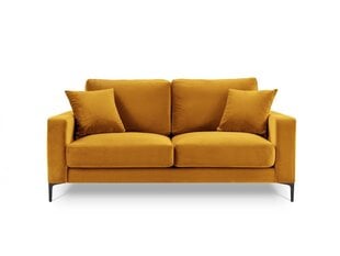 Двухместный velvet диван Venus, желтый (горчичный) цена и информация | Диваны | 220.lv