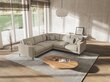 Simetrisks stūra dīvāns Venus, 5 sēdvietas, smilškrāsas cena un informācija | Stūra dīvāni | 220.lv