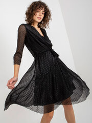 Женское коктейльное платье, черное  цена и информация | Платья | 220.lv