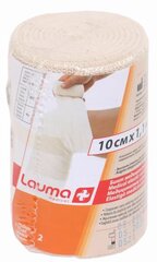 LAUMA elastīga saite 100mm x 1.1m Latex Free cena un informācija | Ķermeņa daļu fiksatori | 220.lv