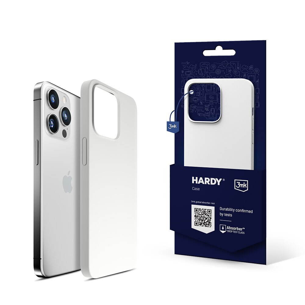 Apple iPhone 14 Pro - 3mk Hardy Silicone MagCase White цена и информация | Telefonu vāciņi, maciņi | 220.lv