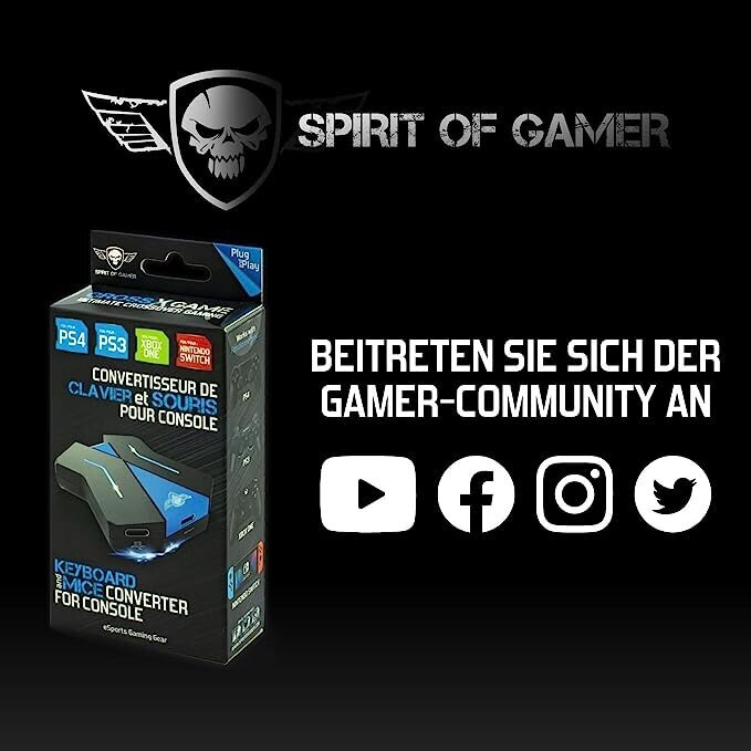 Spirit Of Gamer adapteris PS4/PS3/Switch/XBOX cena un informācija | Adapteri un USB centrmezgli | 220.lv