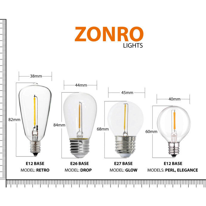 Āra gaismas virtenes ar saules bateriju Tonro Glow, 12.25m cena un informācija | Ziemassvētku lampiņas, LED virtenes | 220.lv