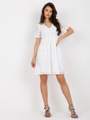 Женское повседневное платье, белое  цена и информация | Платья | 220.lv