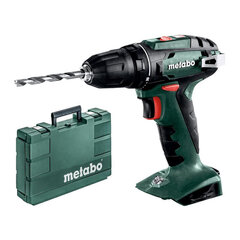 Аккумуляторная дрель шуруповерт Metabo BS 18 , 18 V; (без аккумулятора и зарядного устройства) 602207860 цена и информация | Шуруповерты, дрели | 220.lv