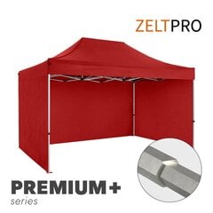 Tirdzniecības Telts Zeltpro Premium+, 3x4,5 m, Sarkana cena un informācija | Teltis | 220.lv
