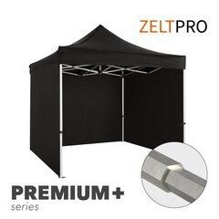 Tirdzniecības Telts Zeltpro Premium+, 3x3 m, Melna cena un informācija | Teltis | 220.lv