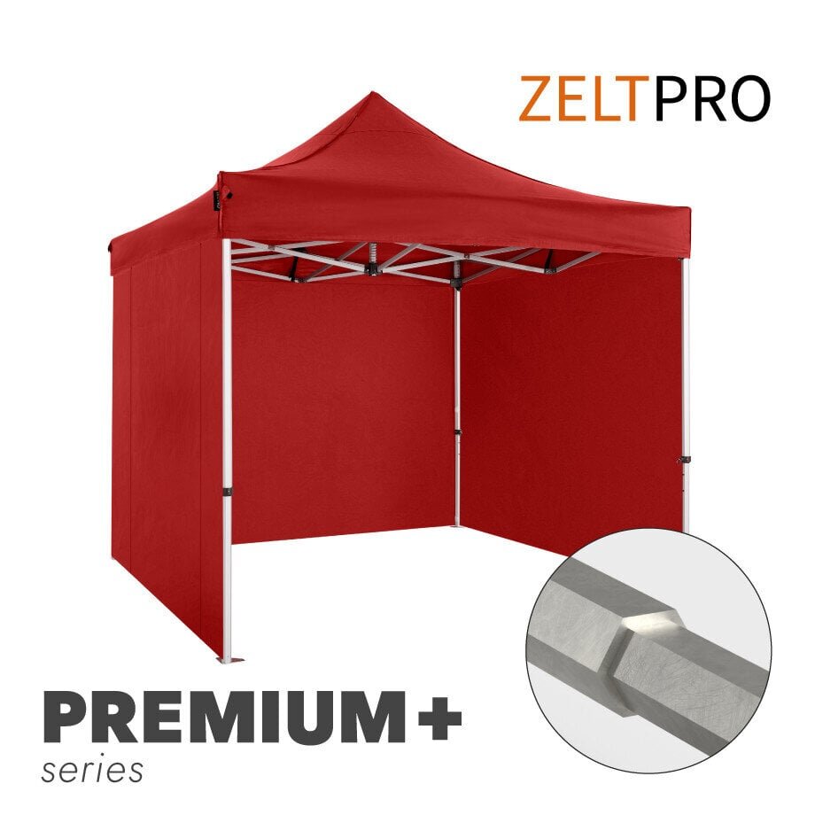 Tirdzniecības Telts Zeltpro Premium+, 3x3 m, Sarkana cena un informācija | Teltis | 220.lv