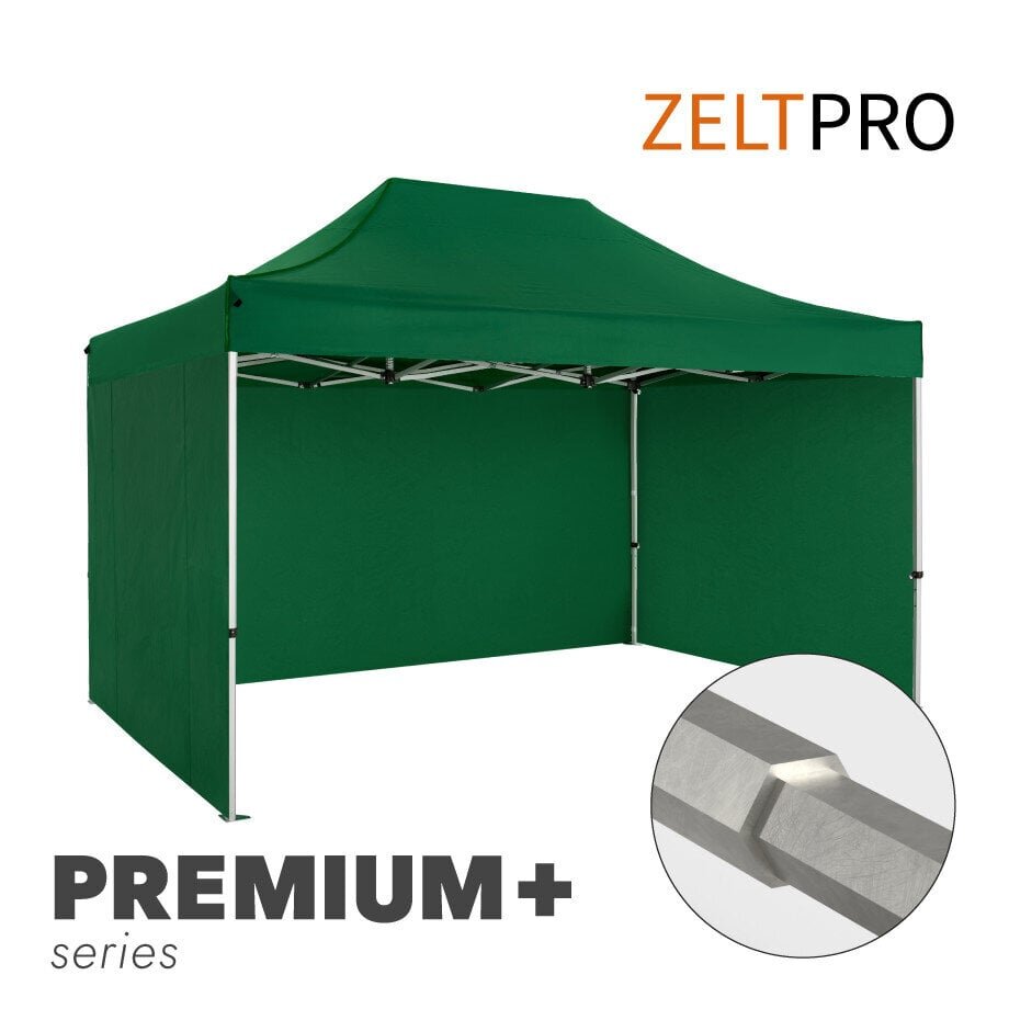 Tirdzniecības Telts Zeltpro Premium+, 3x4,5 m, Zaļa цена и информация | Teltis | 220.lv