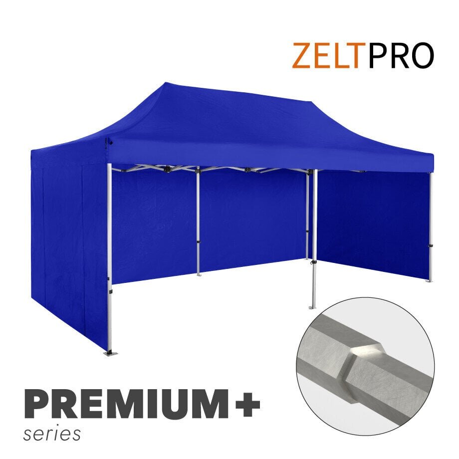 Tirdzniecības Telts Zeltpro Premium+, 3x6 m, Zila cena un informācija | Teltis | 220.lv