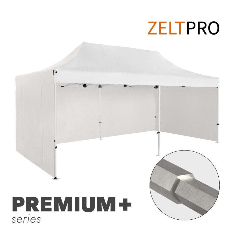 Tirdzniecības Telts Zeltpro Premium+, 3x6 m, Balta цена и информация | Teltis | 220.lv