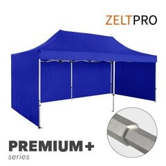 Tirdzniecības Telts Zeltpro Premium+, 4x6 m, Zila cena un informācija | Teltis | 220.lv