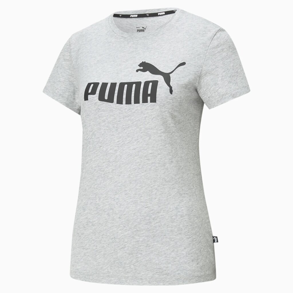 Puma Blūze Ess Logo Tee Ligh Grey 586774 04 cena un informācija | T-krekli sievietēm | 220.lv