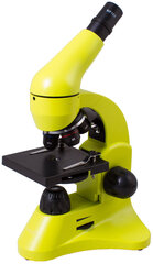 Mikroskops ar Eksperimentālo Komplektu K50 Levenhuk Rainbow 50L Laima krāsā 40x - 800x cena un informācija | Teleskopi un mikroskopi | 220.lv