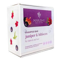 Твердый шампунь для темных волос MARUSHA можжевельник и гибискус, 45 г цена и информация | Шампуни | 220.lv