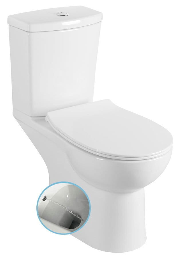 Kompakts tualetes pods Kairo ar bidē un tualetes poda sēdekli + bidē jaucējkrānu Daniel cena un informācija | Tualetes podi | 220.lv