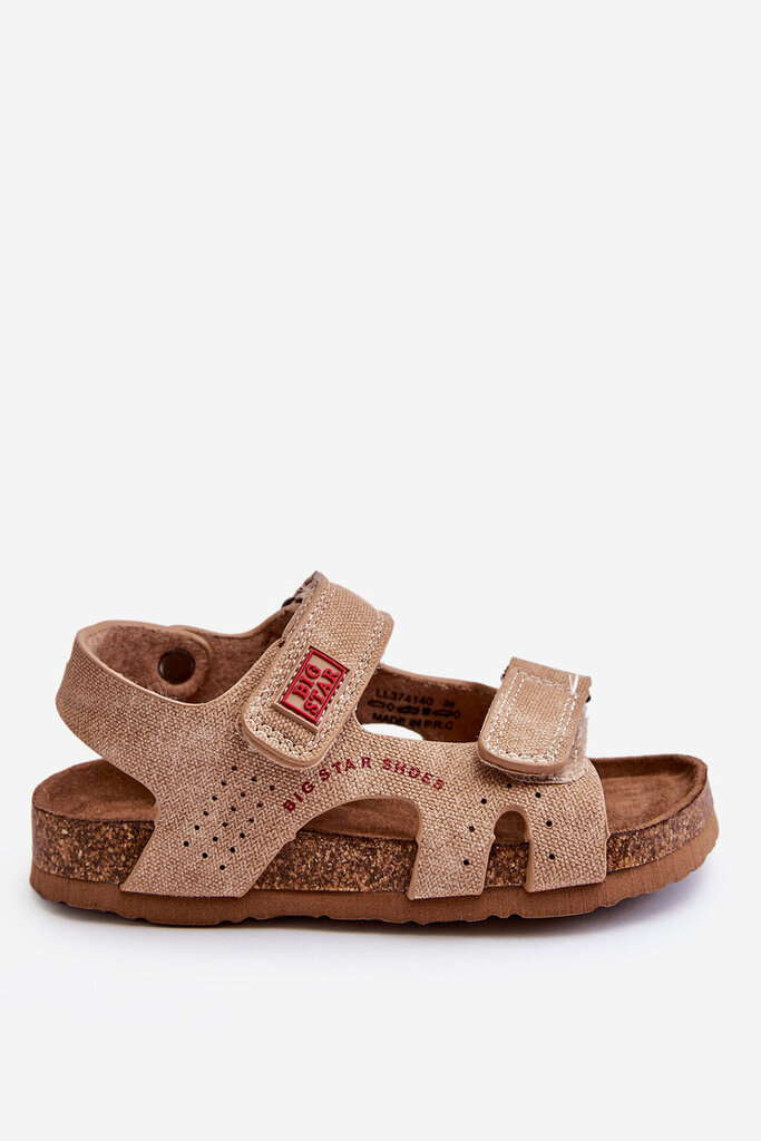 Bērnu vieglas Velcro sandales Big Star LL374140 Beige cena un informācija | Bērnu sandales | 220.lv